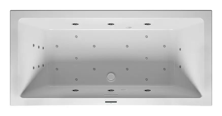 Riho Rethink Cubic Joy Rechteck-Whirlpool Technik links mit Füllfunktion 2000 x 900 mm - Weiß Glänzend Jetzt Kaufen