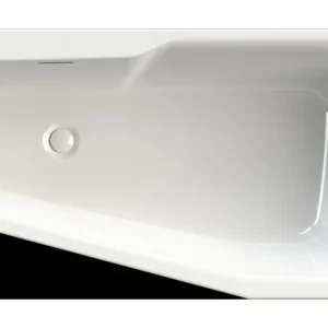 Echt Riho Rethink Space Raumsparbadewanne links mit Füllfunktion 1600 x 750 mm - Weiß Glänzend