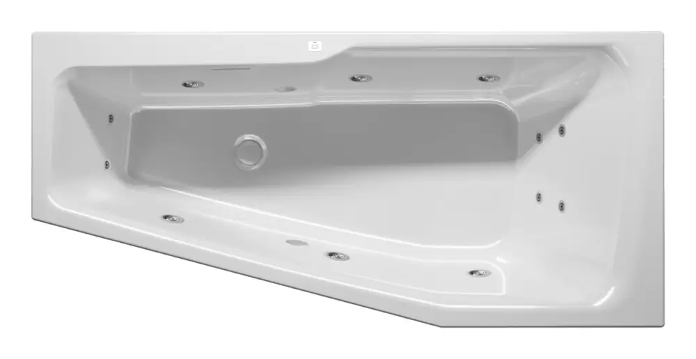 Riho Rethink Space Flow Raumspar-Whirlpool Technik links 1700 x 900 mm - Weiß Glänzend Mega-Angebot
