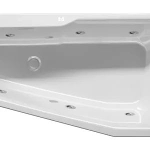 Ausverkauf Riho Rethink Space Flow Raumspar-Whirlpool Technik links mit Füllfunktion 1800 x 1100 mm - Weiß Glänzend