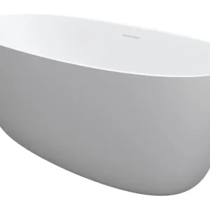 Riho Oval Freistehende Badewanne 1600 x 720 mm - Weiß Seidenmatt Preis Gesenkt