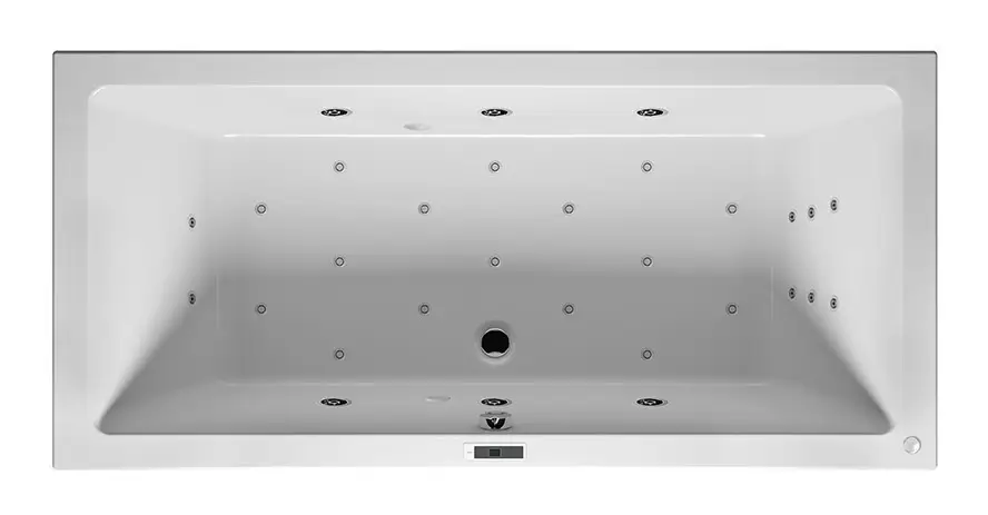 Riho Lugo Bliss Rechteck-Whirlpool Technik links 1700 x 750 mm - Weiß Glänzend Letzte Chance