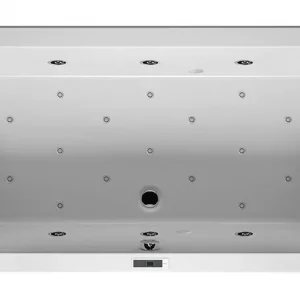 Super-Preis Riho Lugo Bliss Rechteck-Whirlpool Technik rechts 1600 x 700 mm - Weiß Glänzend