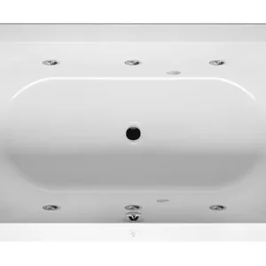 Ausverkauf Riho Linares Flow Rechteck-Whirlpool Technik rechts 1500 x 700 mm - Weiß Glänzend