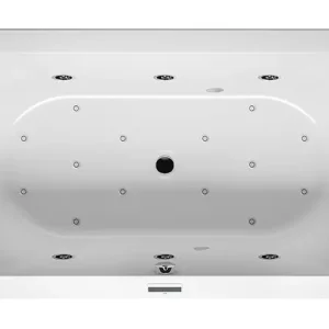 Aktuell Riho Linares Joy Rechteck-Whirlpool Technik links 2000 x 900 mm - Weiß Glänzend
