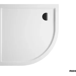 Bestpreis Riho Zürich Viertelkreisduschwanne 1200 x 1200 mm - Weiß Glänzend