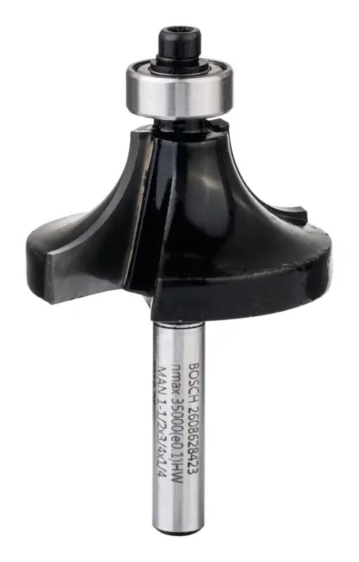 Bosch Pro Abrundfräser, 1/4 Zoll, 12,7 x 38,1 x 18,6 x 60 mm Garantierte Lieferung