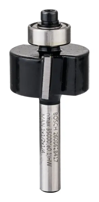 Echt Bosch Pro Falzfräser, 1/4 Zoll, 25,4 x 12,7 x 54 mm