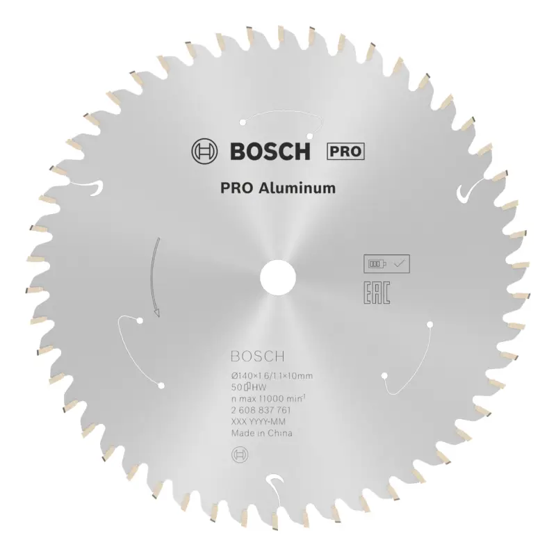 Bosch Pro Aluminium cordless Kreissägeblatt, 140 x 1,6 x 10 mm, 50 Zähne, für Akku-Handkreissägen Wochenendangebot