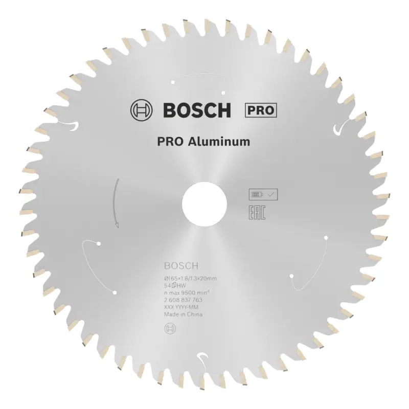 Bosch Pro Aluminium cordless Kreissägeblatt, 165 x 1,8 x 20 mm, 54 Zähne, für Akku-Handkreissägen Sichere Zahlung