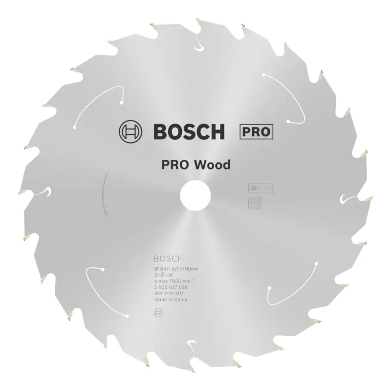 Preis Gesenkt Bosch Pro Wood cordless Kreissägeblatt, 184 x 1,6 x 16 mm, 24 Zähne, für Akku-Handkreissägen