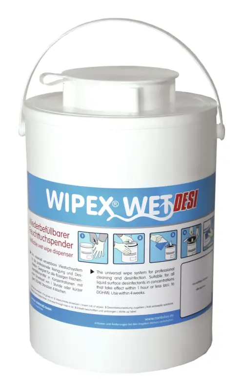 Preisknaller Wipex Feuchttuchspender Wet Desi, weiß Kunststoff