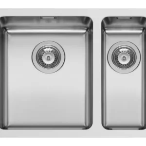 Top-Seller Pyramis Lydia Unterbauspüle links mit Restebecken Edelstahl Poliert 596 x 456 mm