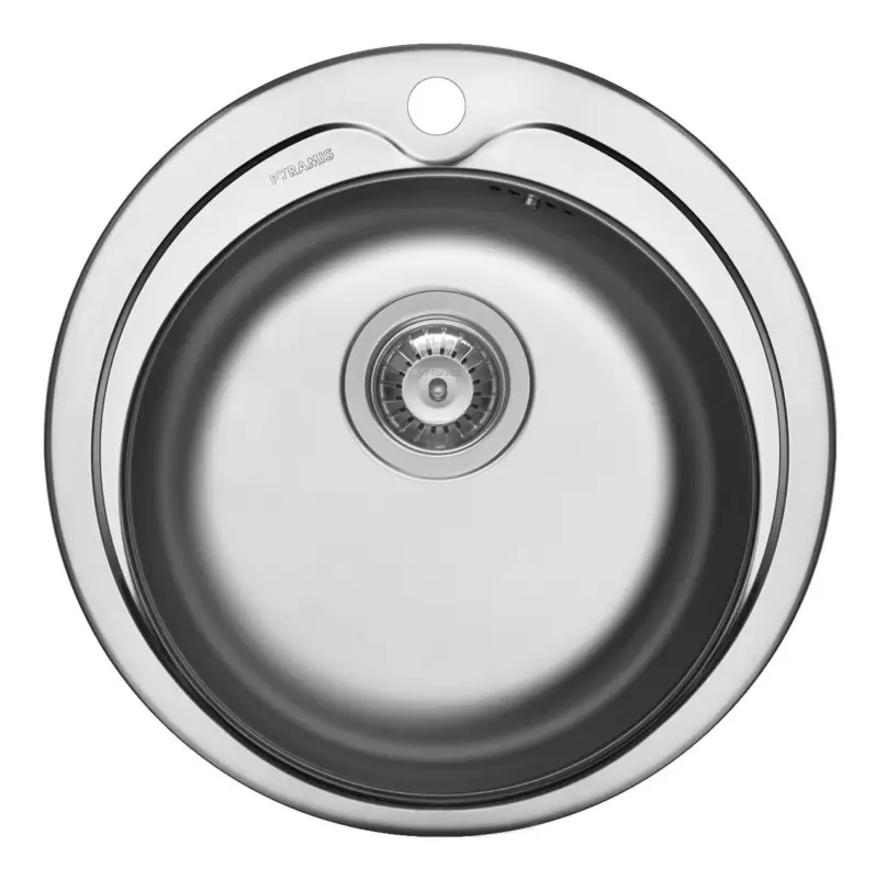 Super-Preis Pyramis Kiba Einbauspüle Edelstahl Leinenstruktur 163 mm