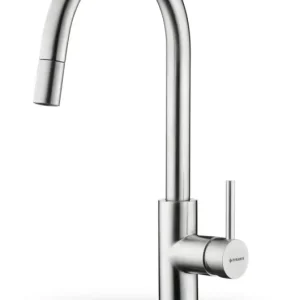 Knallerangebot Pyramis Verismo premium Küchenarmatur Standmontage Edelstahl massiv 115 x 206 mm