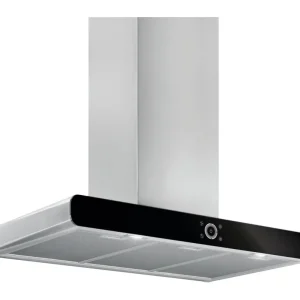 Jetzt Bestellen Pyramis Viraggio elegant Dunstabzugshaube Wandmontage Sicherheitsglas Edelstahl 900 mm Schwarz
