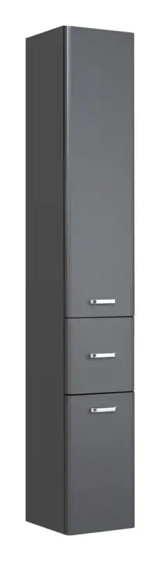 Must-Have Pelipal Quickset 327 Hochschrank 300 x 1855 x 330 mm - Anthrazit Dekor / Anthrazit Hochglanz