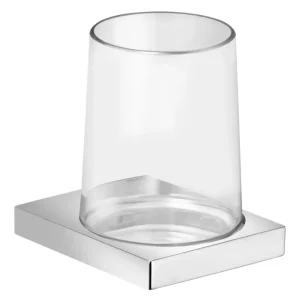 Keuco Edition 11 Glashalter mit Echtkristall-Mundglas - Schwarzchrom gebürstet Mega-Angebot