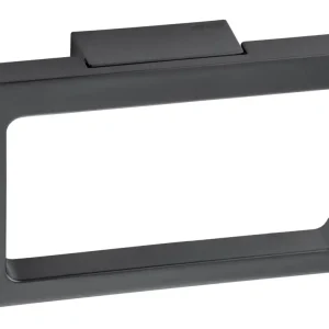 Keuco Edition 11 Toilettenpapierhalter offene Form - Schwarzchrom gebürstet Geprüft