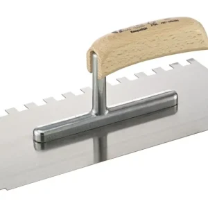 Zertifiziert Fortis Glättekelle 280 x 130 mm gezahnt 10 x 10 mm