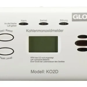 Gloria Kohlenmonoxidmelder KO2D mit Display B154xT44H80 mm Ausverkauf