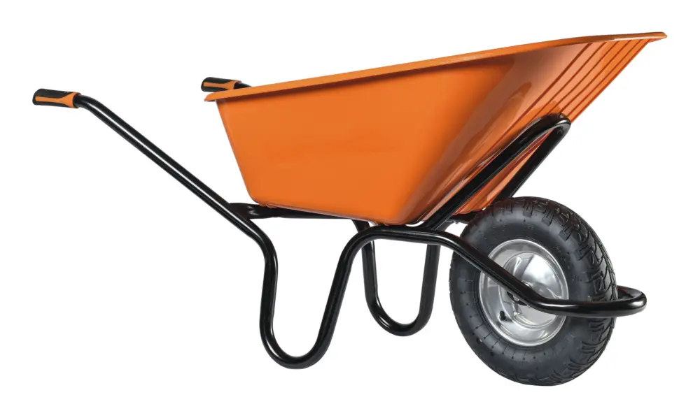 Markenware Haemmerlin Schubkarre Crusader Kunststoffmulde 120 L