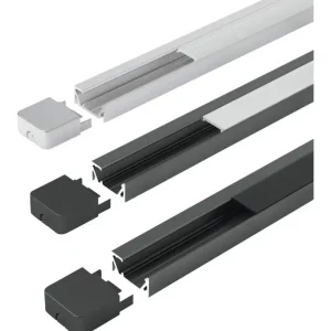 Aktuell Halemeier ChannelLine G1, black, dark 10Set L3m Alu-+ Abdeckprofil