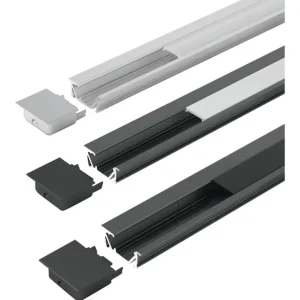 Halemeier ChannelLine G2 black, opal L3m Alu-+ Abdeckprofil Knallerangebot