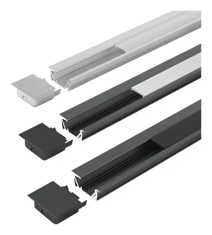 Halemeier ChannelLine G2 black, opal L3m Alu-+ Abdeckprofil Knallerangebot