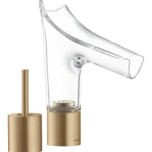 Axor Starck V 2-Loch Waschtischmischer 110 mit Glasauslauf - Brushed Bronze Finale Aktion