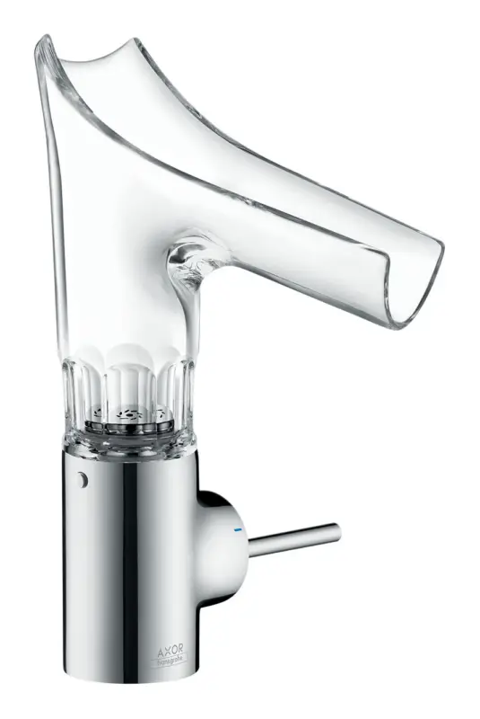 Axor Starck V Einhebel-Waschtischmischer 140 mit Glasauslauf - Chrom (Facettenschliff) Top-Angebot