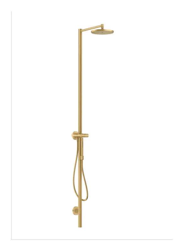 Axor Starck Nature Duschsäule mit Kopfbrause und Stabhandbrause - Brushed Gold Optic Top-Preis