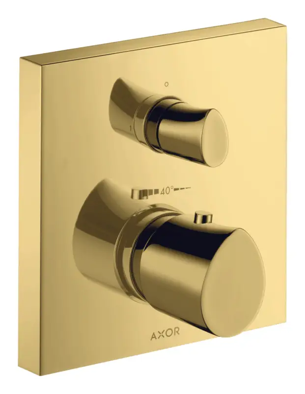 Axor Starck Organic Thermostat mit Absperrventil Unterputz - Polished Gold Optic Beliebt