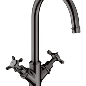 Aktuell Axor Montreux 2-Griff Waschtischarmatur 210 - Polished Black Chrome