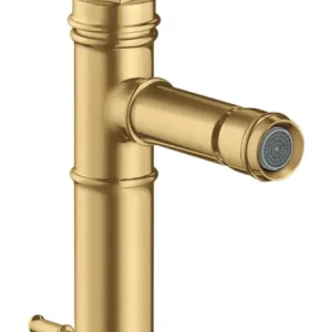 Abverkauf Axor Montreux Einhebel-Bidetmischer 100 mit Hebelgriff mit Zugstangen-Ablaufgarnitur - Brushed Gold Optic