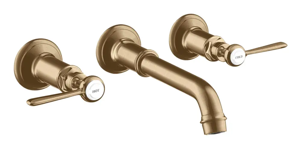 Sichere Zahlung Axor Montreux 3-Loch Waschtischarmatur Hebelgriff Unterputz - Brushed Bronze