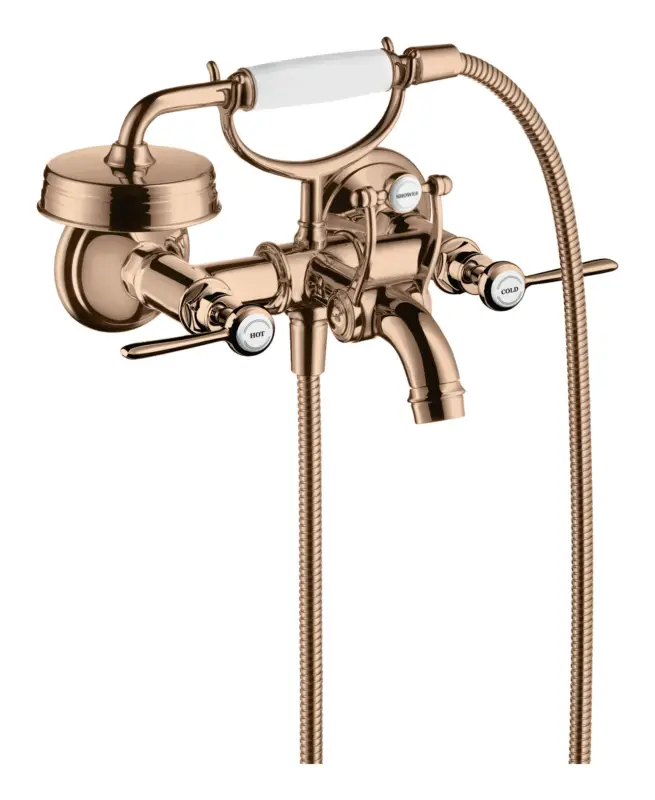 Axor Montreux 2-Griff Wannenarmatur mit Hebelgriff - Polished Red Gold Top-Angebot