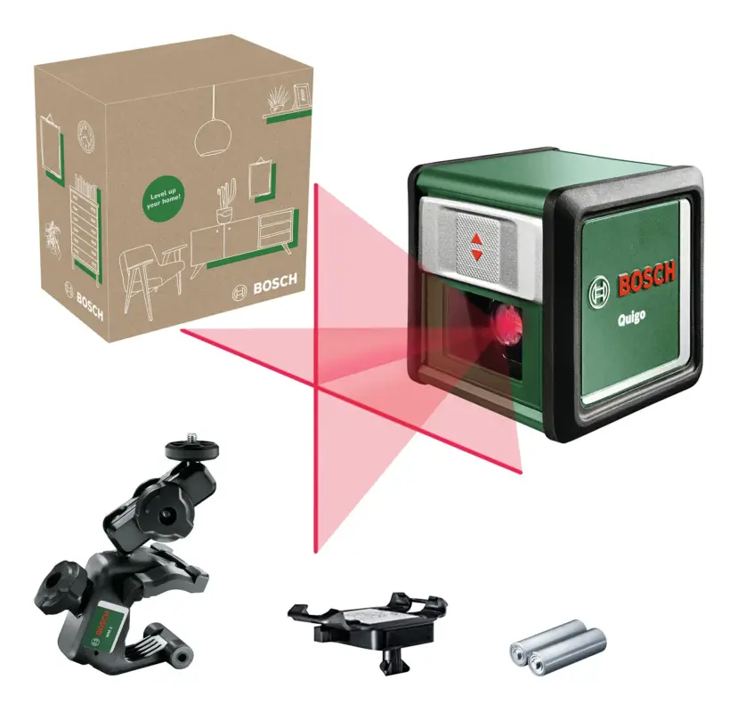 Bosch Kreuzlinien-Laser Quigo - im eCommerce-Karton Markenware