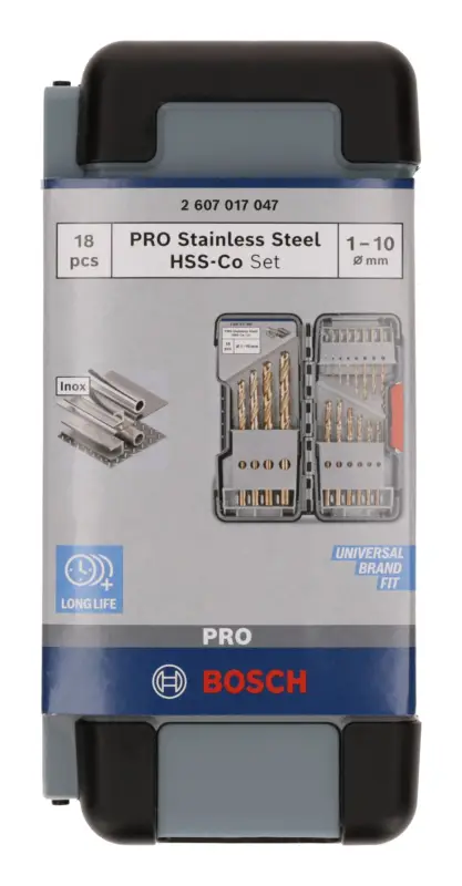 Bosch Pro Stainless Steel HSS-Co Metallbohrer-Set, 18-teilig Bestseller