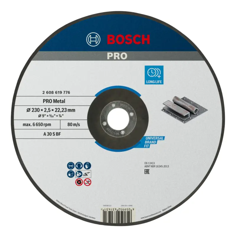 Bosch Pro Metal A 30 S BF Trennscheibe, gekröpft, 230 x 2,5 x 22,23 mm(Verpackungseinheit: 25Stück) Top-Preis