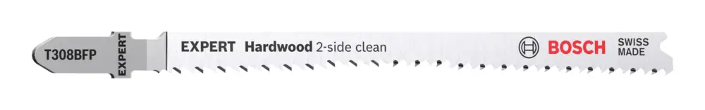 Kracherpreis Bosch Expert Hardwood 2-side clean T 308BFP Stichsägeblatt - 2er-Pack(Verpackungseinheit: 5Stück)