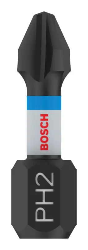Bosch Pro Phillips Impact Bit, PH2, 25 mm - 2er-Pack(Verpackungseinheit: 5Stück) Expressversand