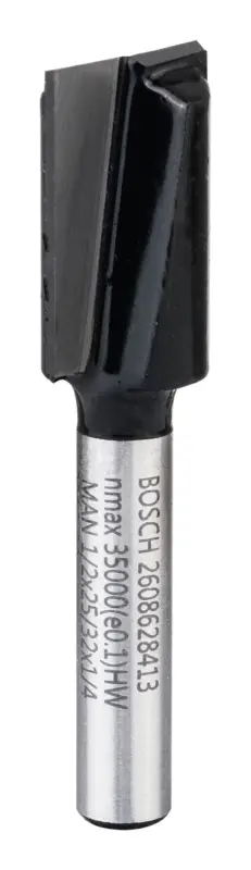 Preisknaller Bosch Pro Nutfräser zweischneidig, 1/4-Zoll, 12,7 x 19,6 x 51 mm für Handfräsen