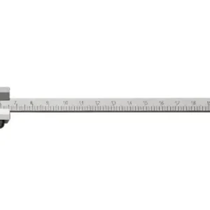 Zertifiziert Fortis Tiefenmessschieber mit abgesetzter Messstange 300 mm 1/50