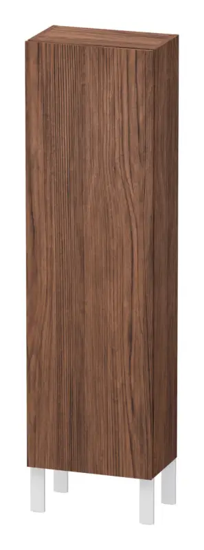 Duravit L-Cube Halbhochschrank mit 1 Tür Anschlag links 400 x 1320 x 243 mm - Nussbaum dunkel Matt Letzte Chance