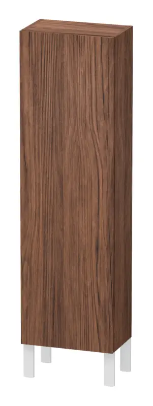 Preiswert Duravit L-Cube Halbhochschrank mit 1 Tür Anschlag rechts 400 x 1320 x 243 mm - Nussbaum dunkel Matt