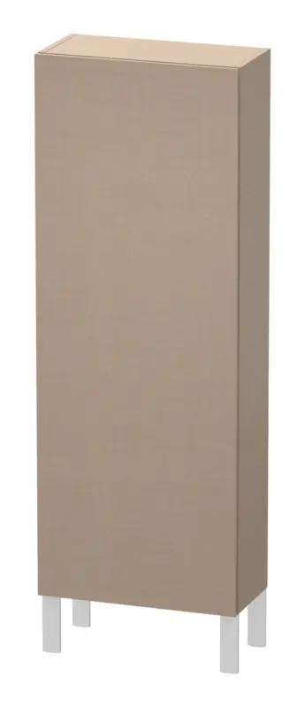 Letzte Chance Duravit L-Cube Halbhochschrank mit 1 Tür Anschlag rechts 500 x 1320 x 243 mm - Leinen Matt