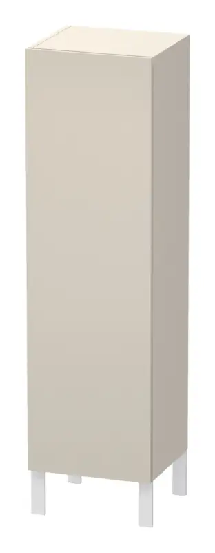 Duravit L-Cube Halbhochschrank mit 1 Tür Anschlag links 400 x 1320 x 363 mm - Taupe Matt Letzte Chance