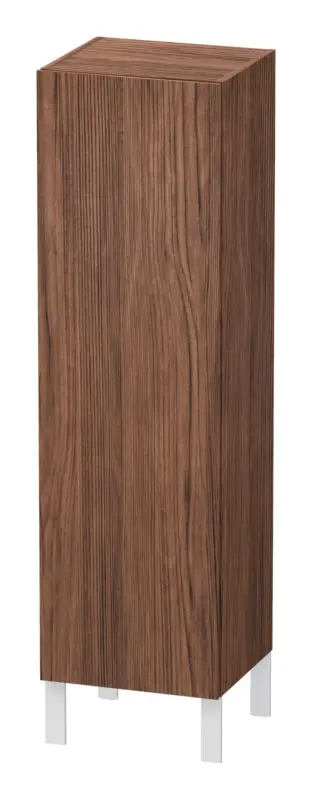 Duravit L-Cube Halbhochschrank mit 1 Tür Anschlag links 400 x 1320 x 363 mm - Nussbaum dunkel Matt Günstig