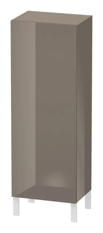 Sichere Zahlung Duravit L-Cube Halbhochschrank mit 1 Tür Anschlag links 500 x 1320 x 363 mm - Flanellgrau Hochglanz Lack